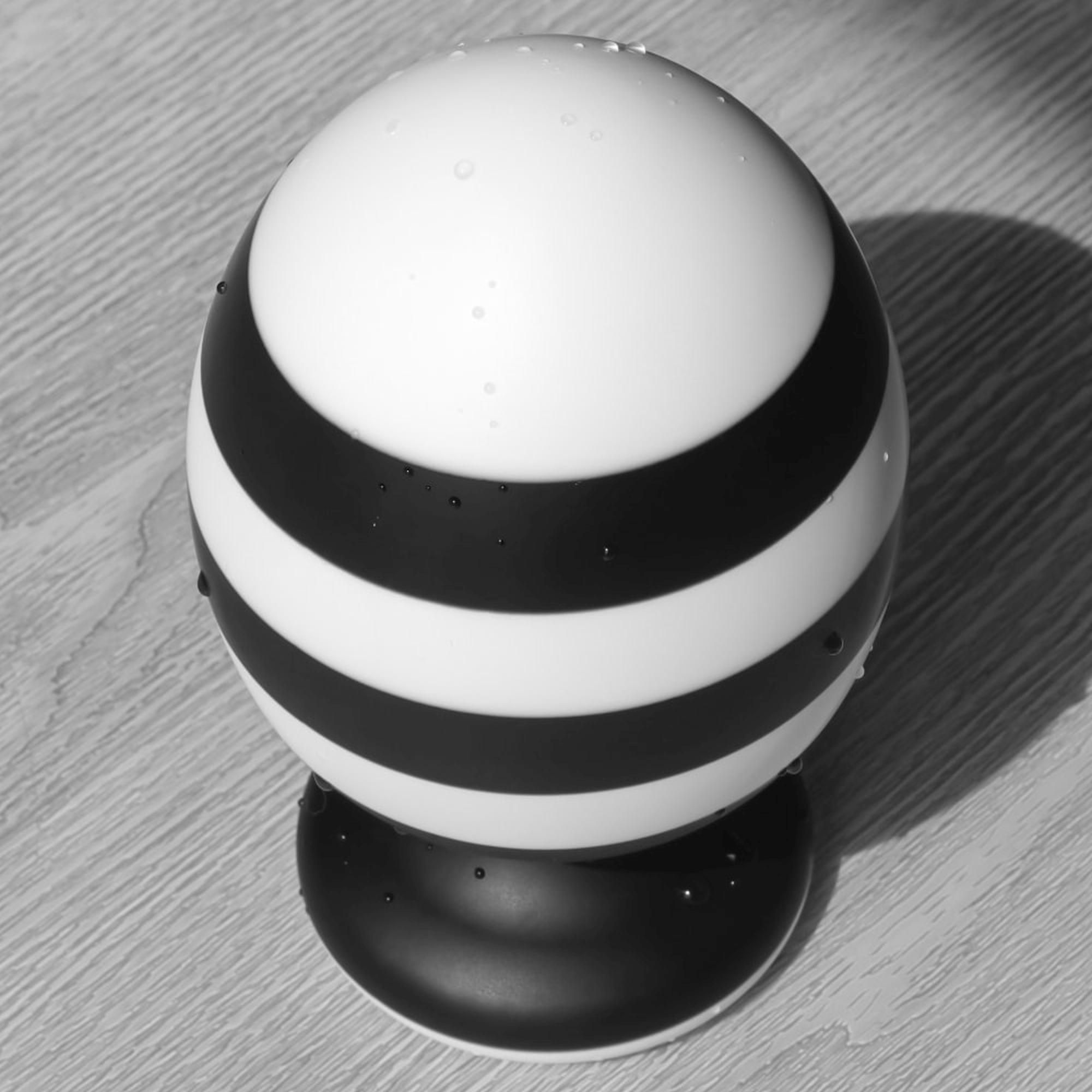 Korek analny LoveToy X-Missioner, 14 cm (czarny-biały)