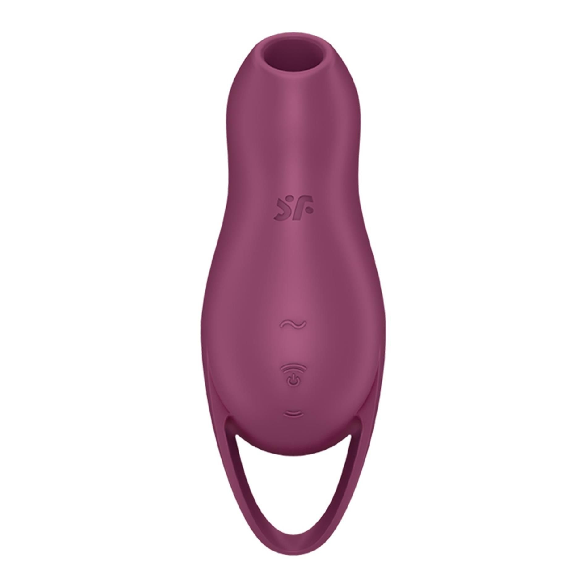 Вакуумный стимулятор клитора с вибрацией Satisfyer Pocket Pro 1 (бордовый)