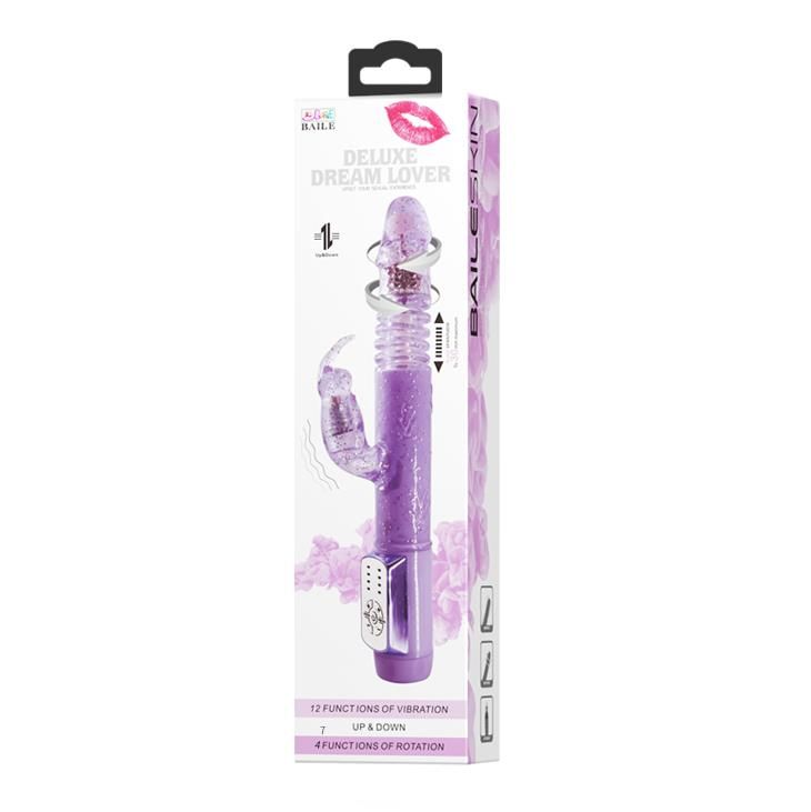 Вибратор-кролик Deluxe Dream Lover Bunny, 26 см (фиолетовый)
