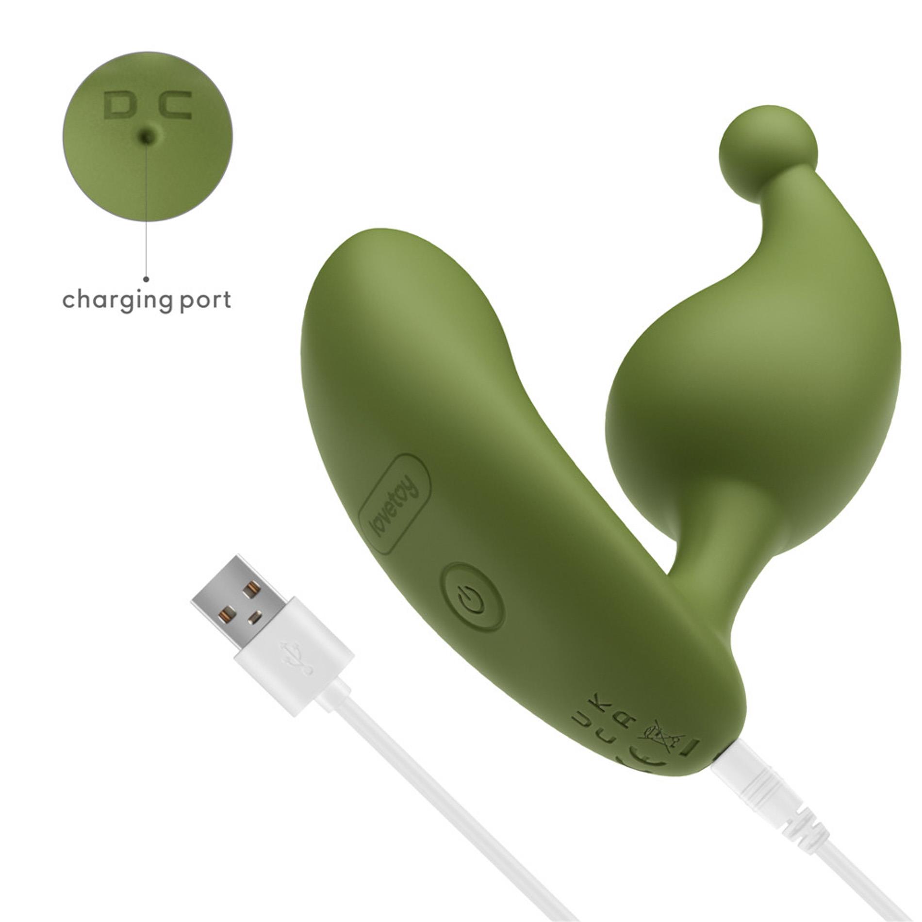 Массажер простаты L'Allure Apex, 10.5 см (зеленый)