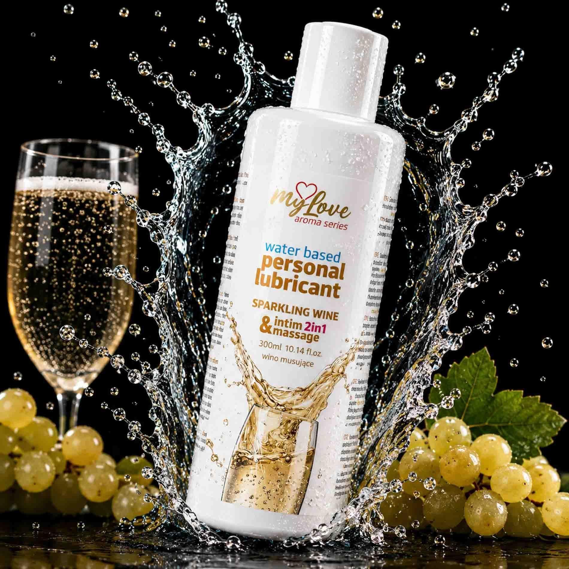 Лубрикант MyLove Aroma Series Intim&Massage 2in1 Sparkling Wine, 300 мл