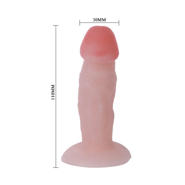 Анальна пробка Baile The Little Stud Penis, 11 см (тілесний)