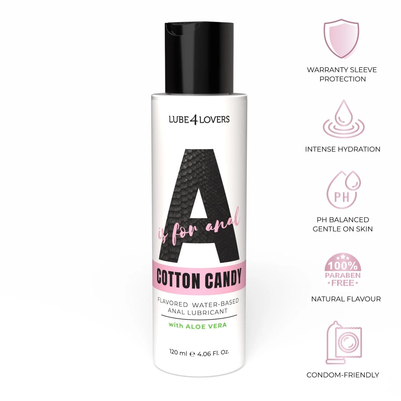 Lubrykant analny Lube4lovers A is for Anal Cotton Candy, 120 ml
