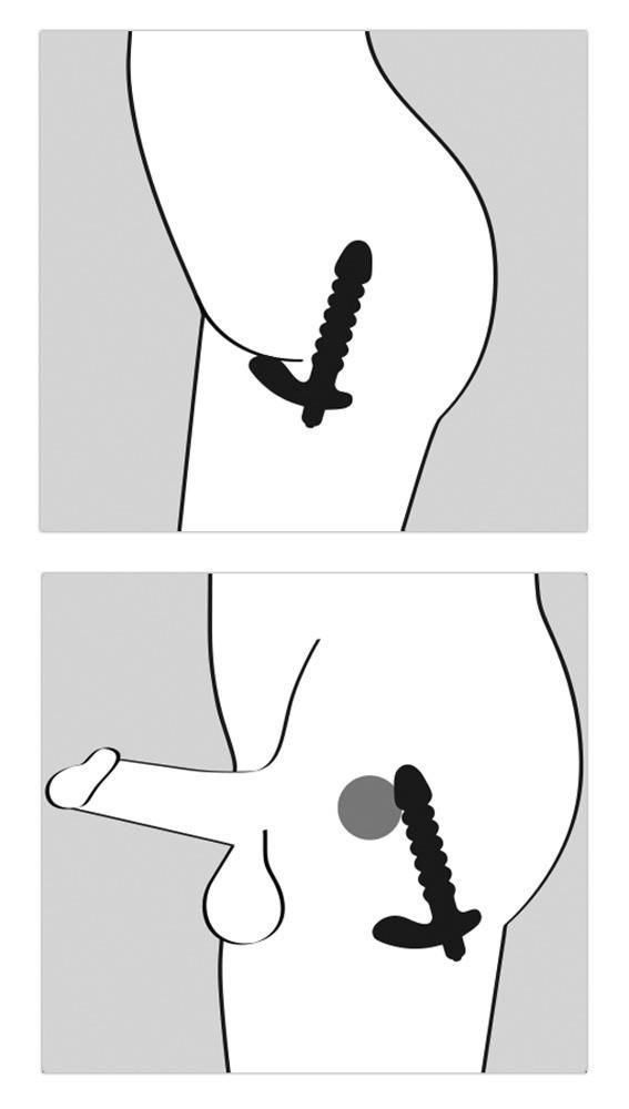 Korek analny z wibracją Black Velvets, 17 cm (czarny)