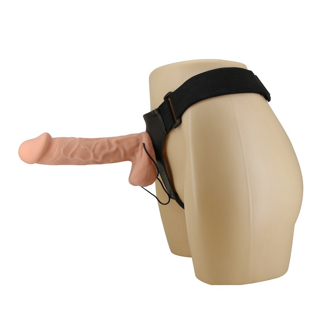Strap On Baile Ultra Passionate Harness 10.2", 26 cm (w kolorze cielistym)