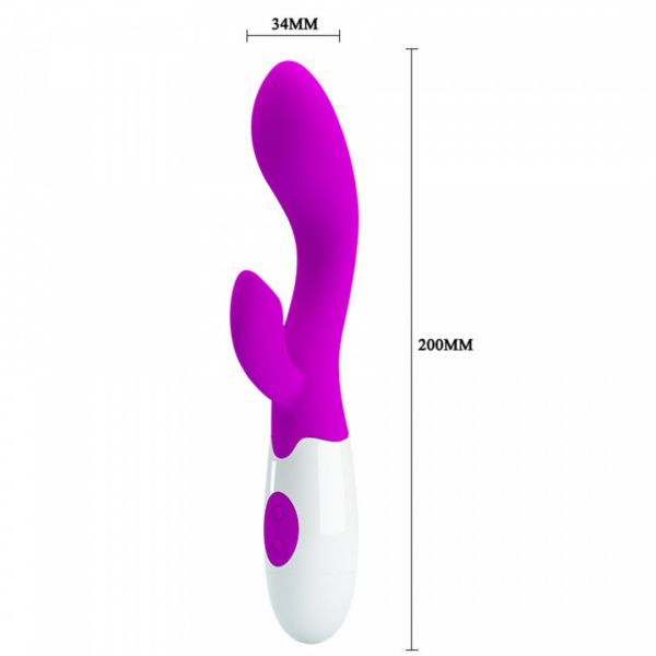 Вибратор- кролик Pretty Love Brighty, 20 см (фиолетовый)