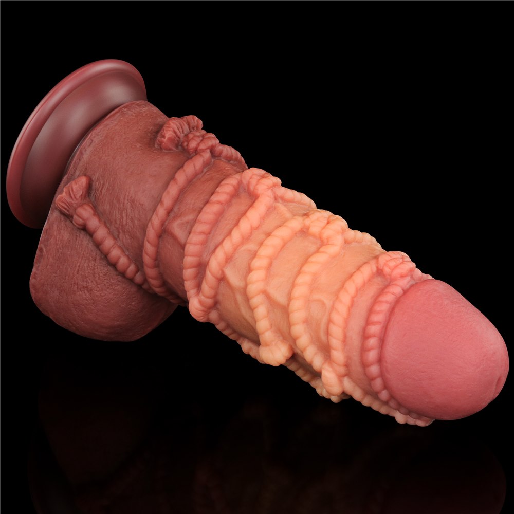 Фаллоимитатор Dual-Layered Silicone Nature Cock 9.5'', 24.5 см (коричневый)