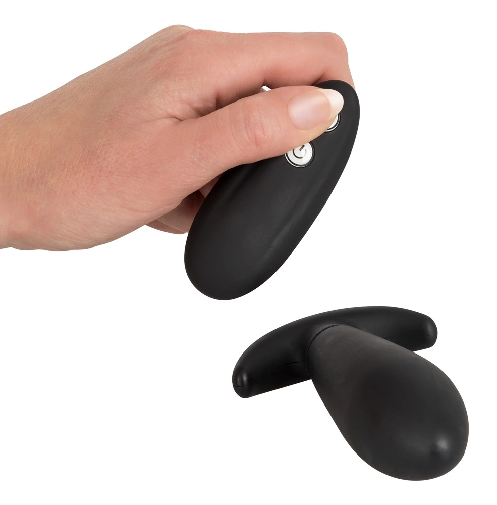 Korek analny Remote Controlled Vibro Plug, 12 cm (czarny)