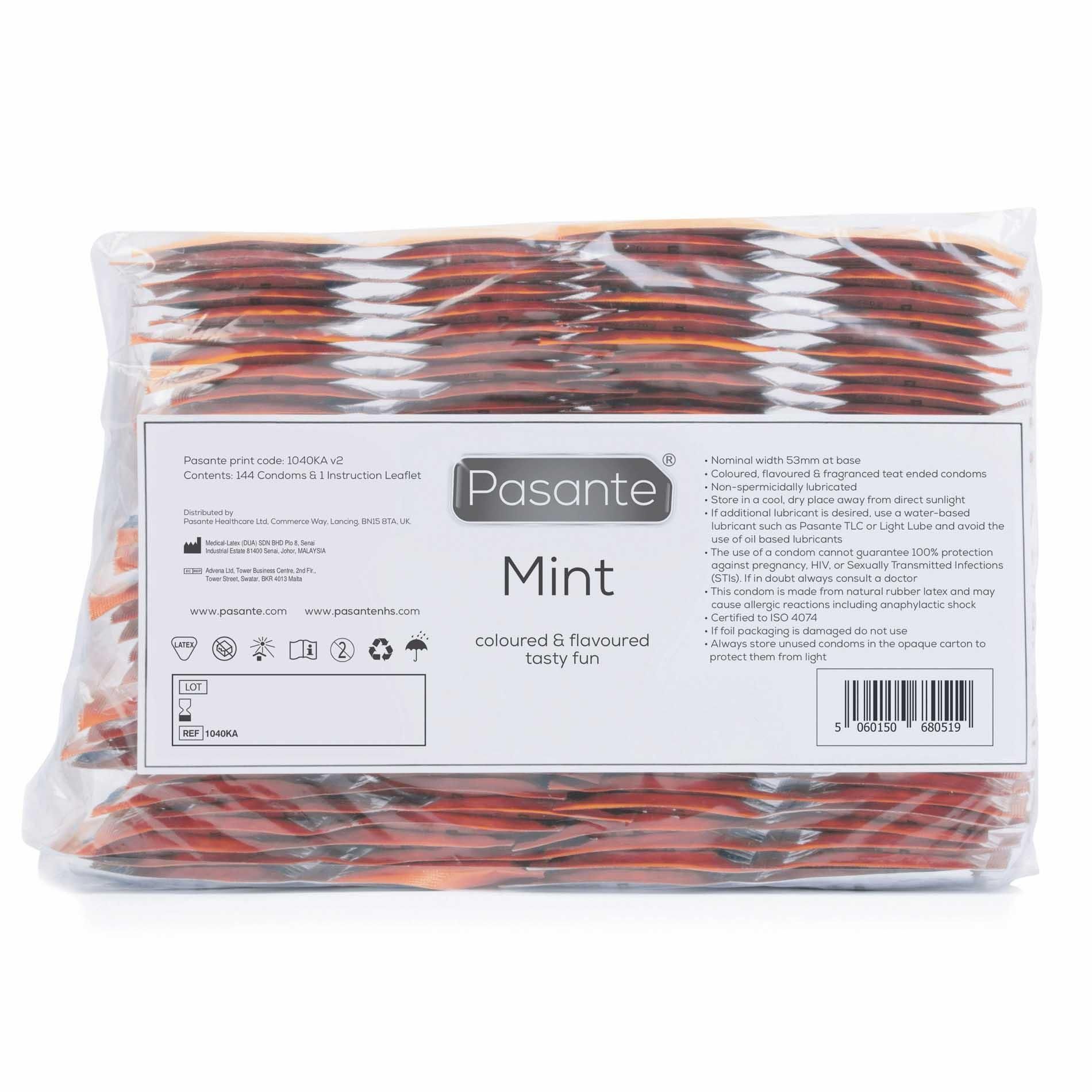 Презервативы Pasante Mint Tingle, 144 шт