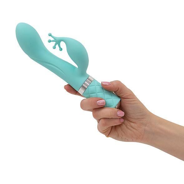 Вибратор кролик Pillow Talk Kinky Teal, 21 см (зелёный)