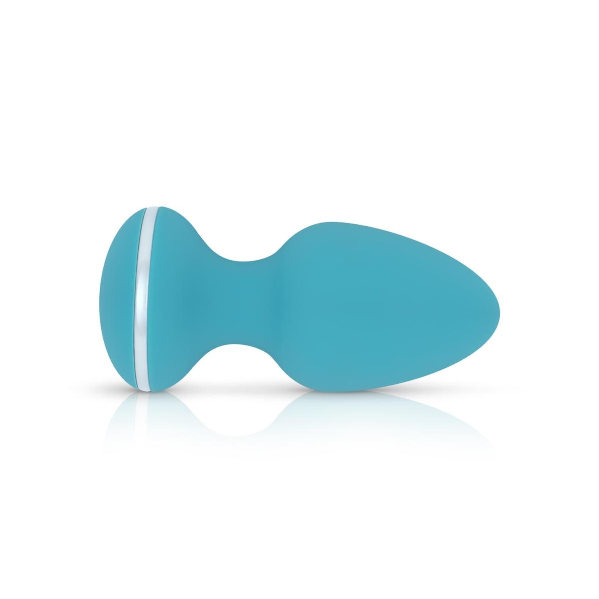 Анальна пробка Cala Azul Blanca Vibrating Anal Plug, 8,3 см (бірюзовий)