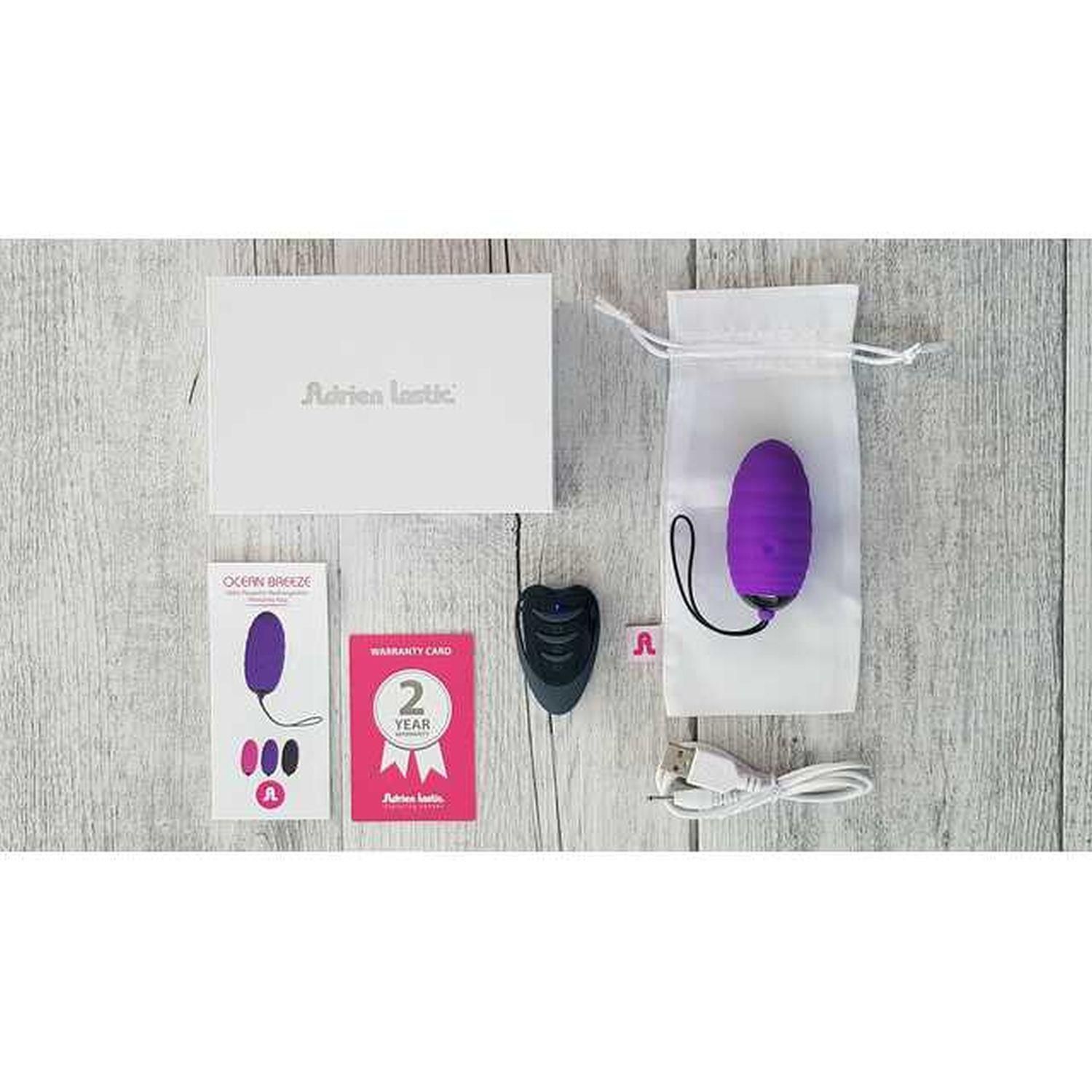 Виброяйцо Adrien Lastic Ocean Breeze 2,0, 7,5 см (фиолетовый)