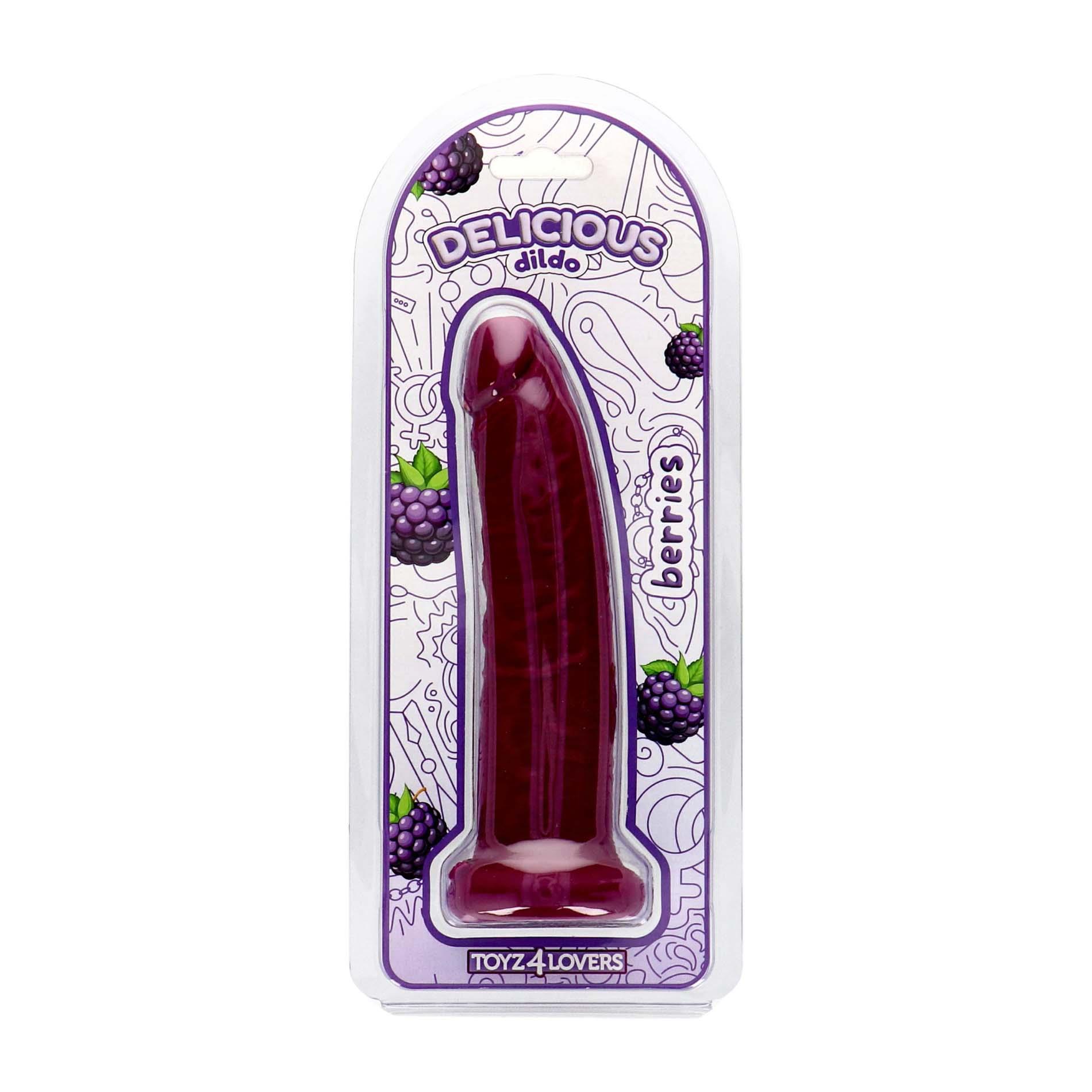 Фаллоимитатор на присоске Toyz4lovers Delicious Blackberries, 19.5 см (фиолетовый)