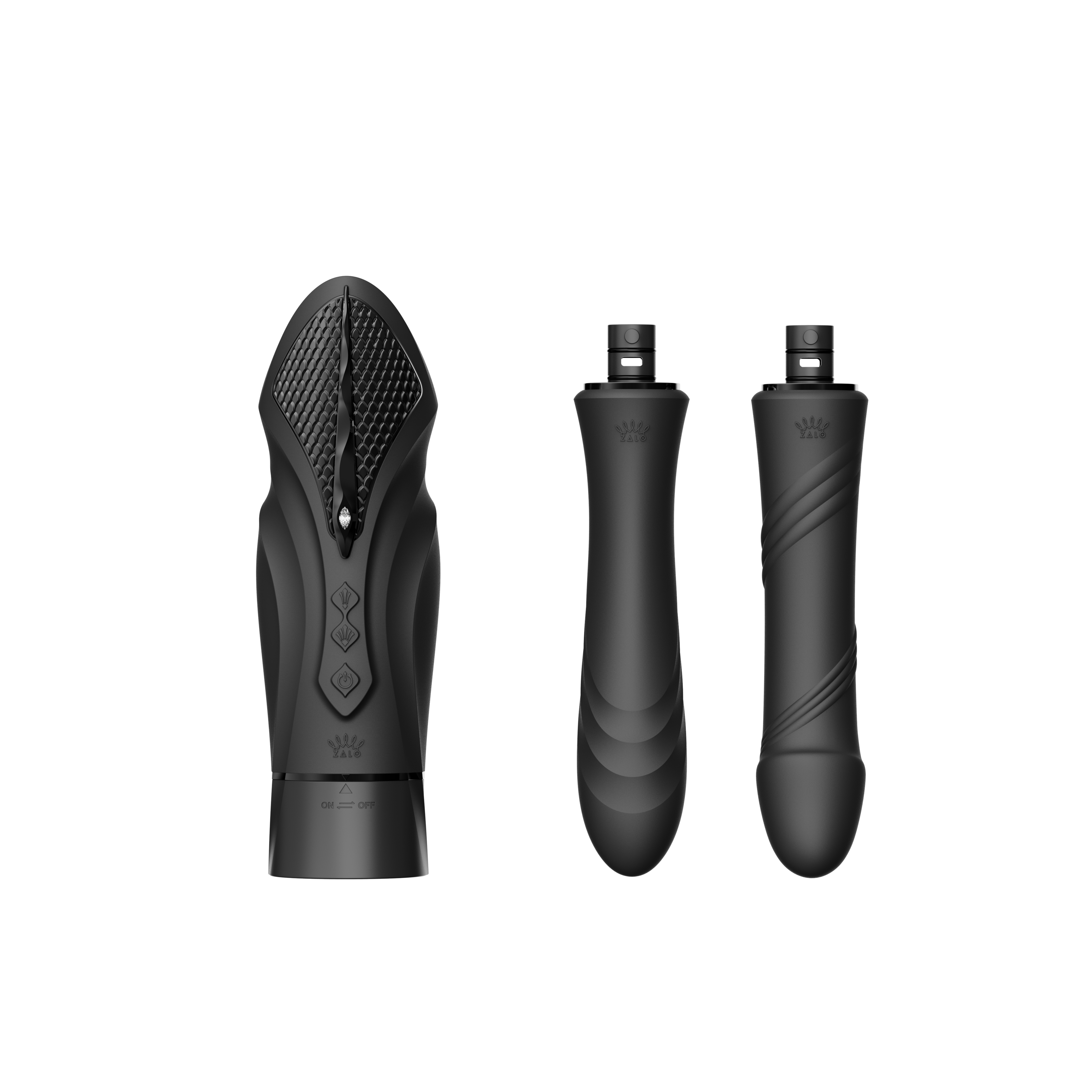 Sex maszyna Zalo Sesh, 19,6 cm (czarny)