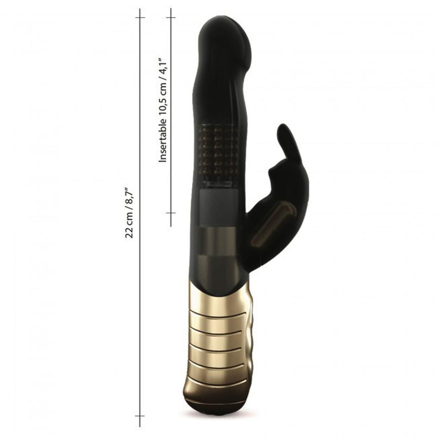 Вібратор-кролик Dorcel Baby Rabbit Gold 2.0, 22 см (чорний)