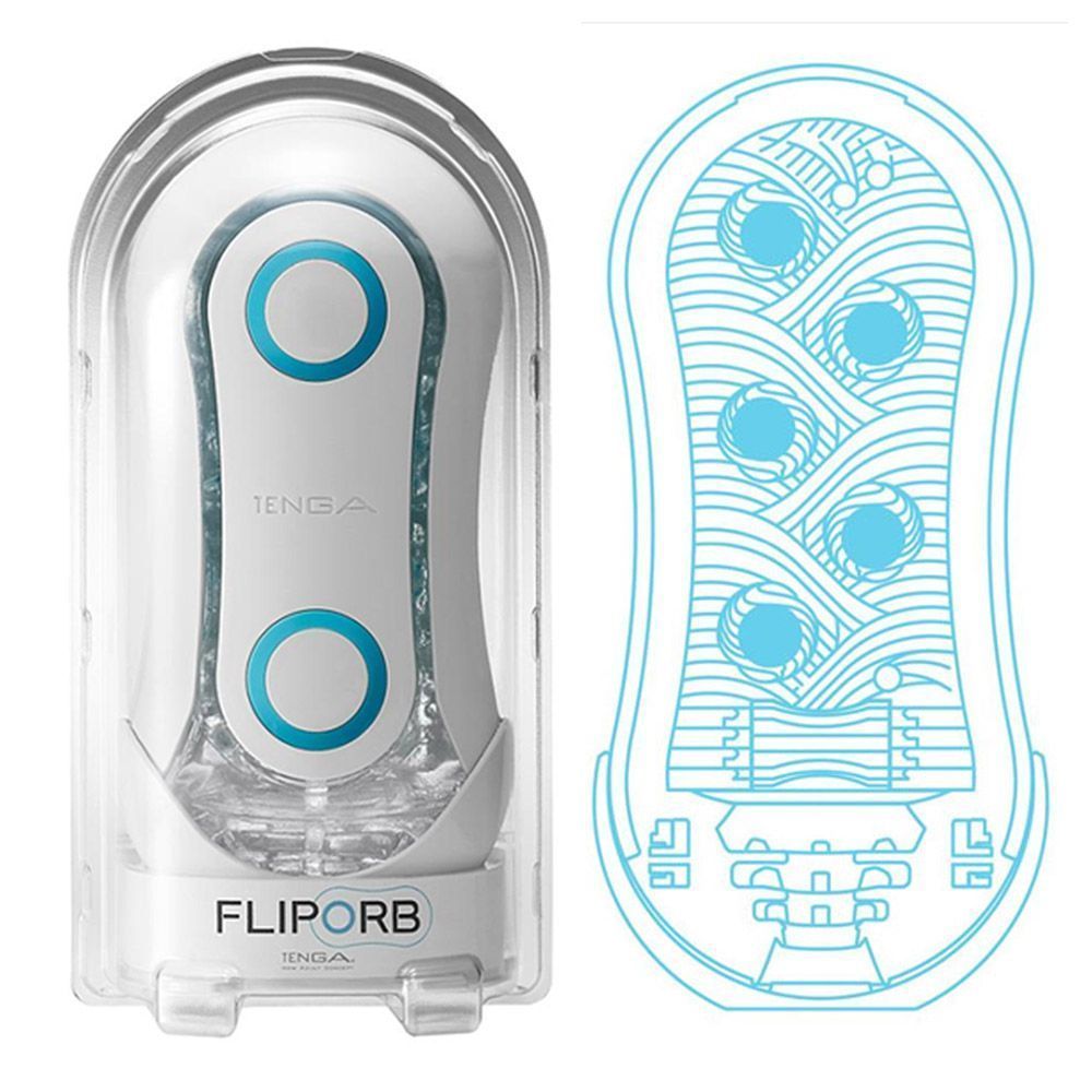 Мастурбатор Tenga Flip Orb Blue Rush (голубой)