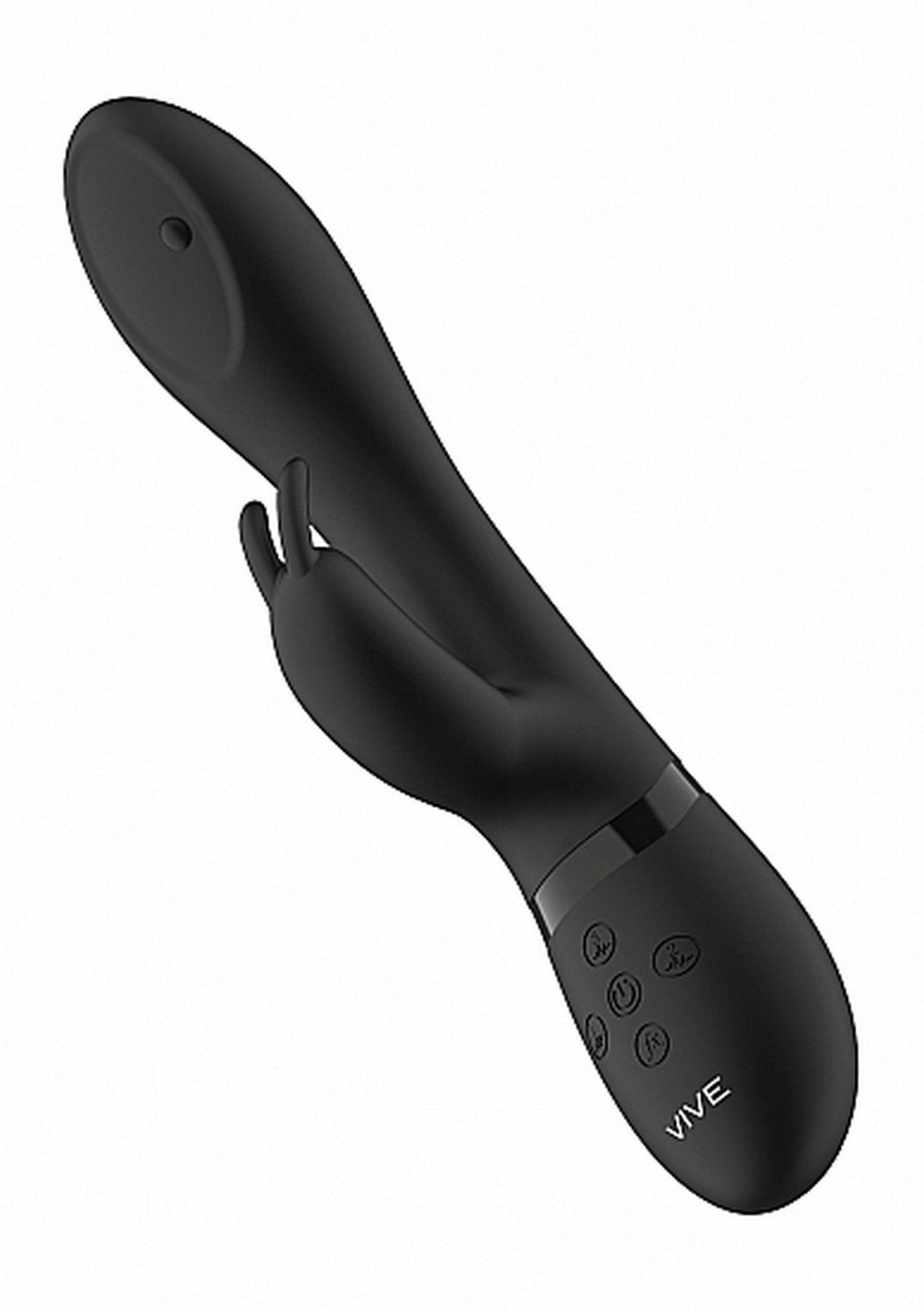 Вибратор-кролик Vive Mira, 21.5 см (черный)