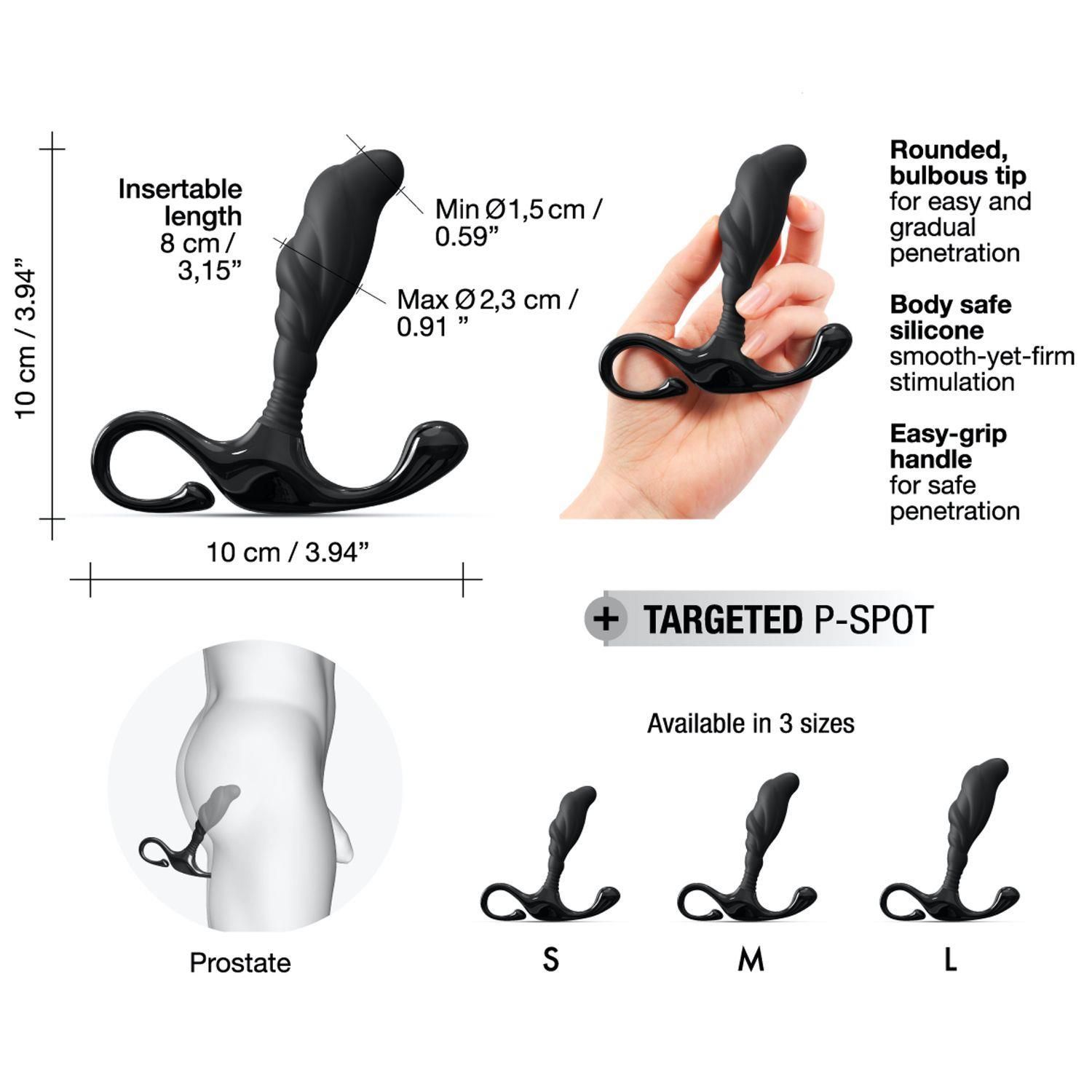 Стимулятор простаты Dorcel Expert P S, 10 см (черный)