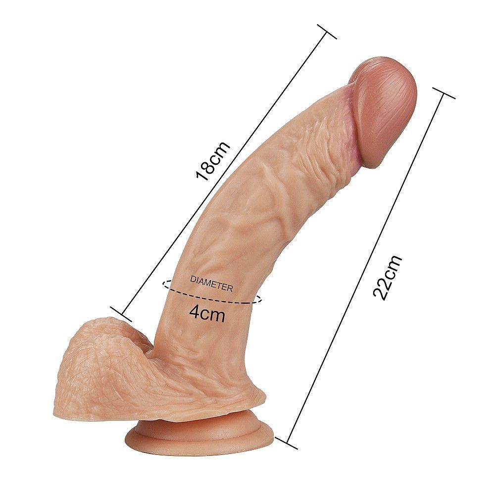 Dildo Lovetoy Real Extreme, 22 cm (w kolorze cielistym)