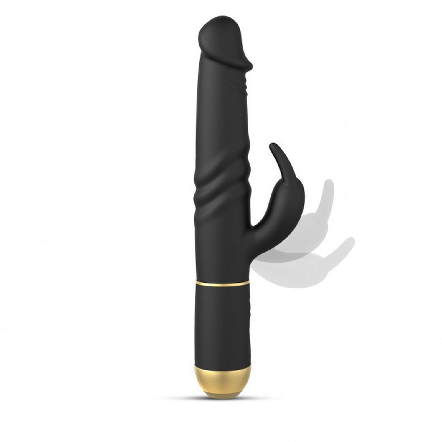 Вібратор-кролик Dorcel Furious 2.0, 27 см (чорний)