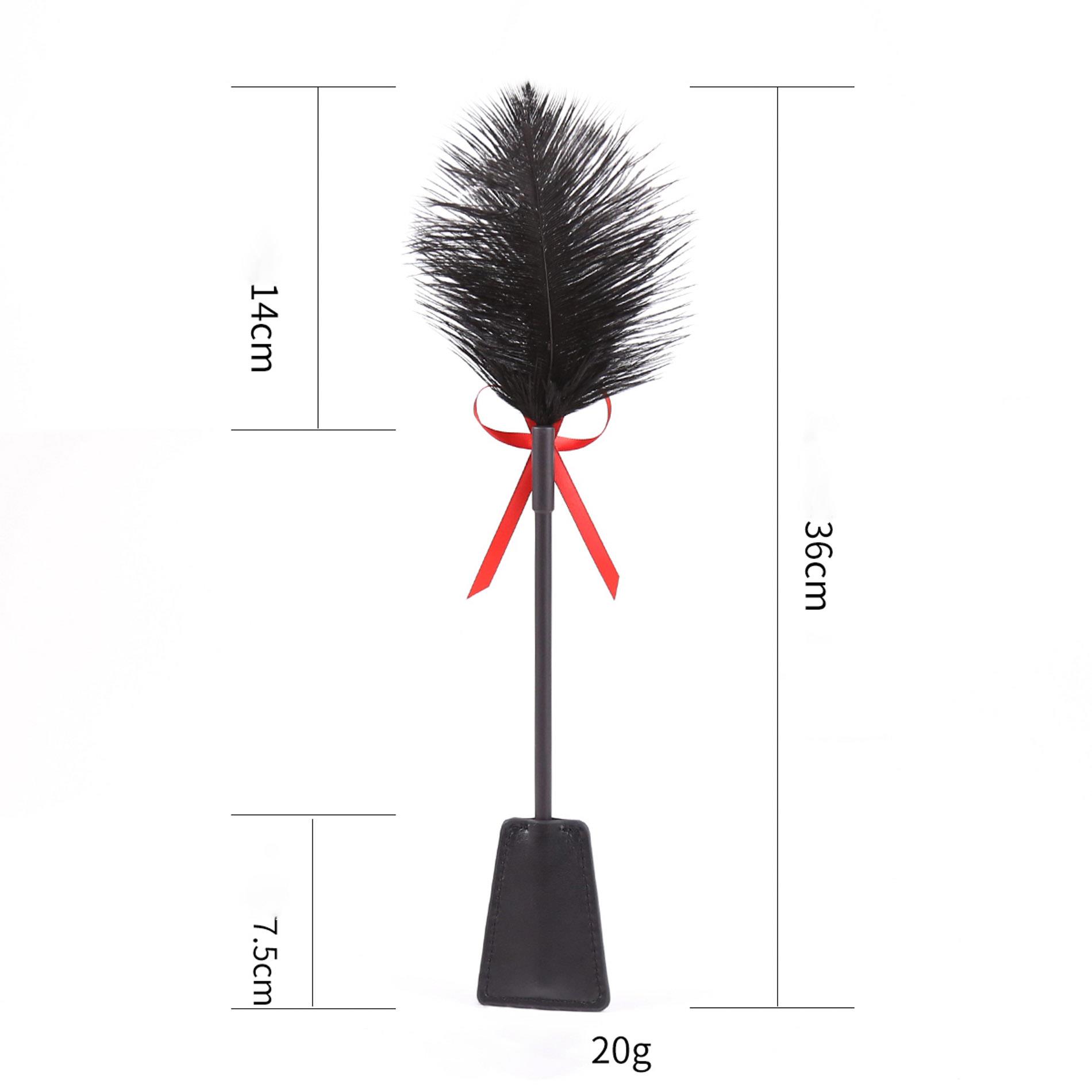 Стек Fetish B-Series Tickler & Whip 2.0, 36 см (черный)