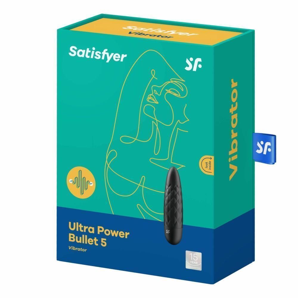 Вібратор для клітора Satisfyer Ultra Power Bullet 5, 10 см (чорний)