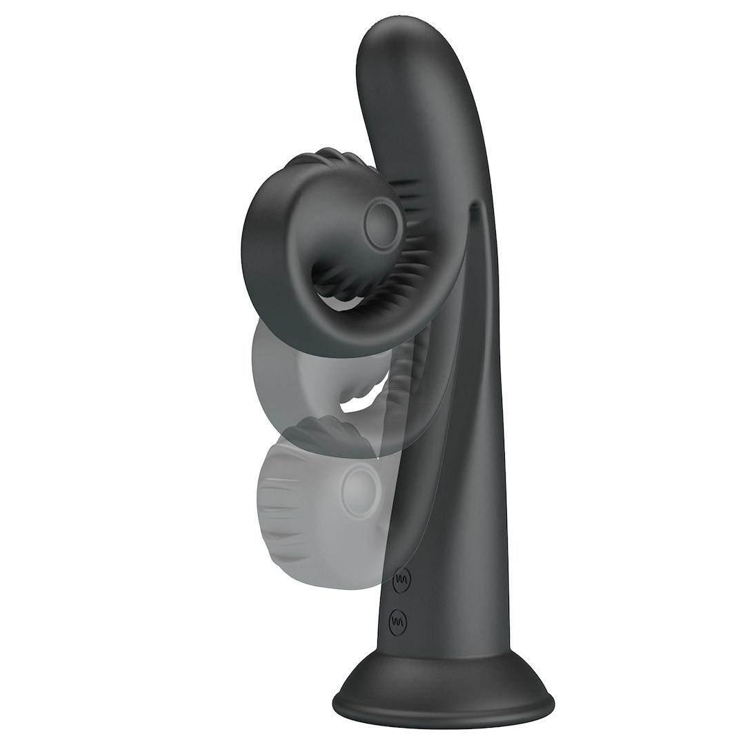 Vibrator Pretty Love Love Romance Selma Snail, 20 cm (czarny)