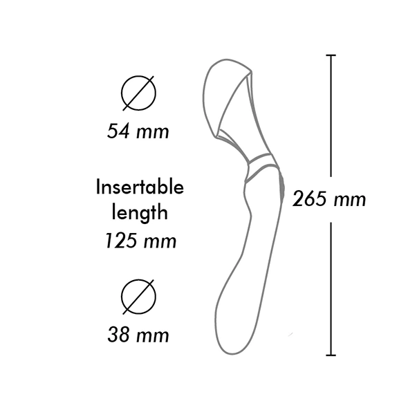 Вибратор Shunga Zoa, 26.5 см (черный)