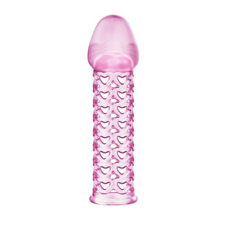 Насадка на пенис Baile Male-Wear Net Sleeve, 11.7 см (розовый)