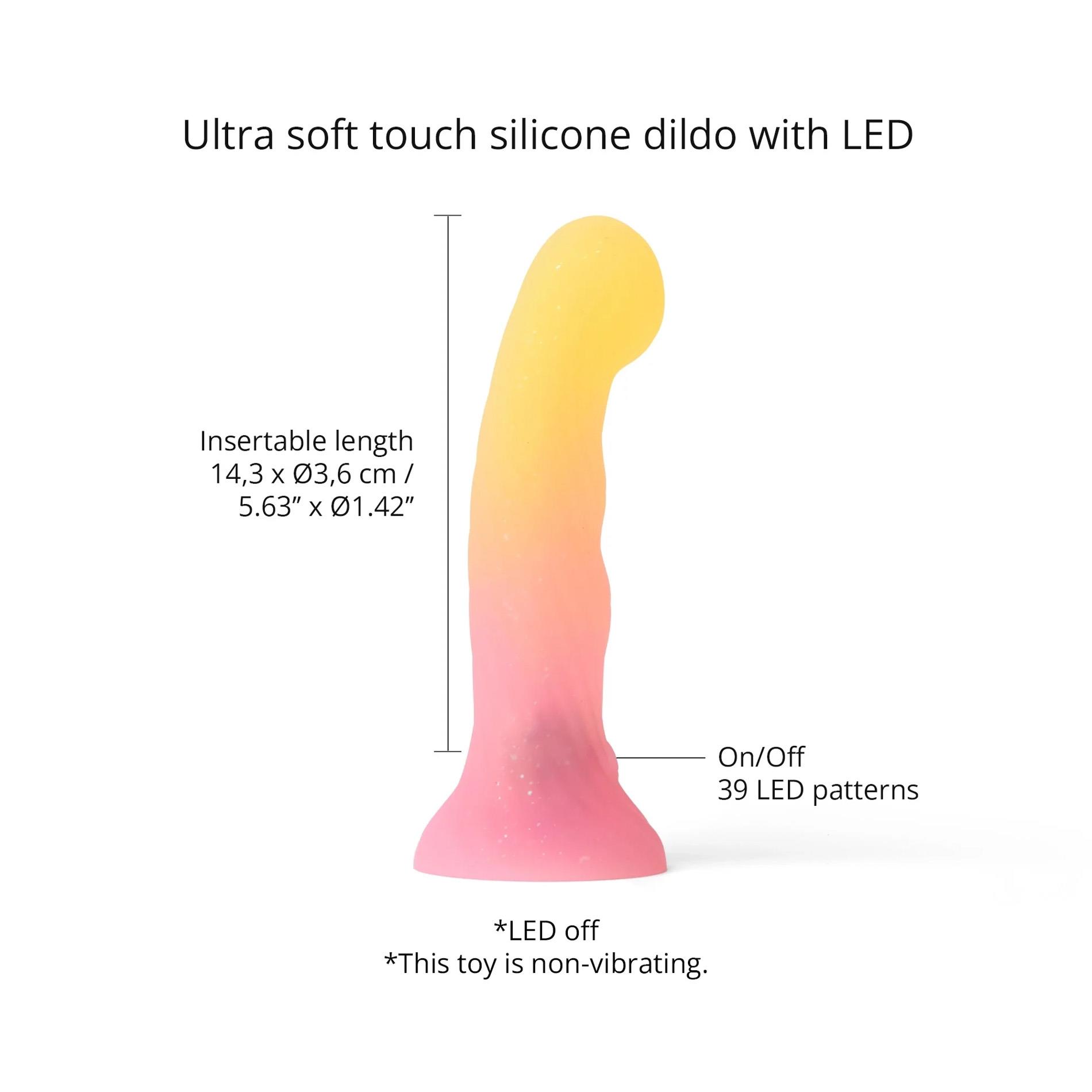 Love to Love Neon Art Candy Loop / Sugar Bomb - Dildo, Multi, 14.3 cm