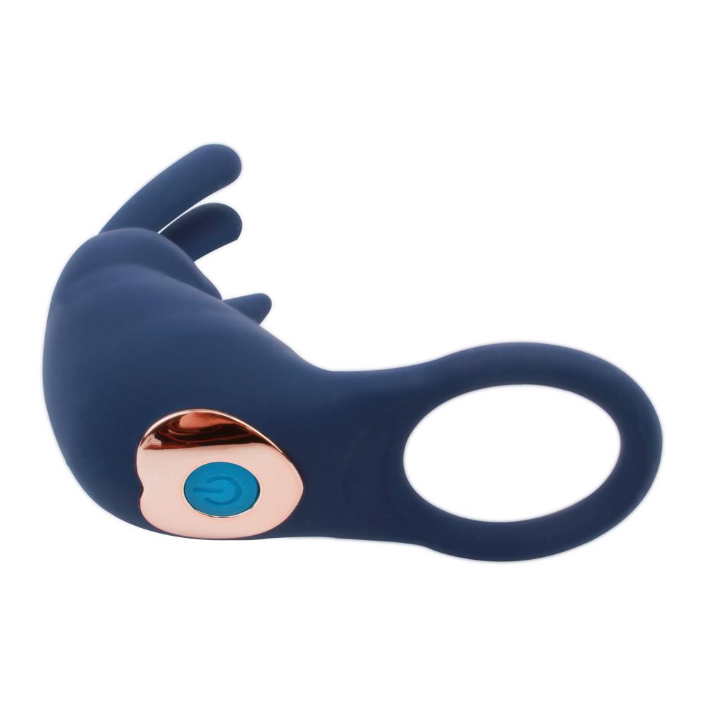 Эрекционное кольцо GK Power Bunny Ring, 11.8 см (синий)