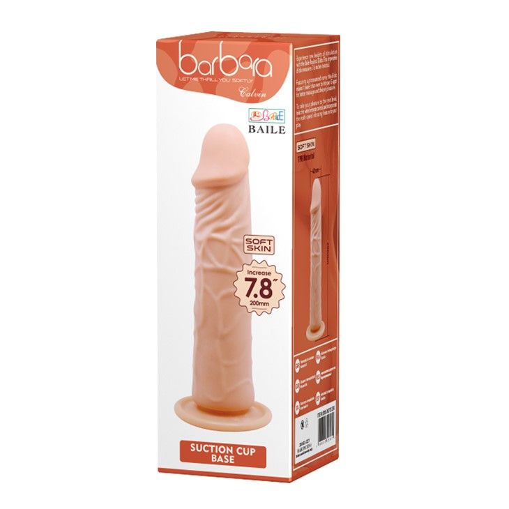 Фалоімітатор Barbara 7,8 '' Calvin Flesh, 20 см (тілесний)