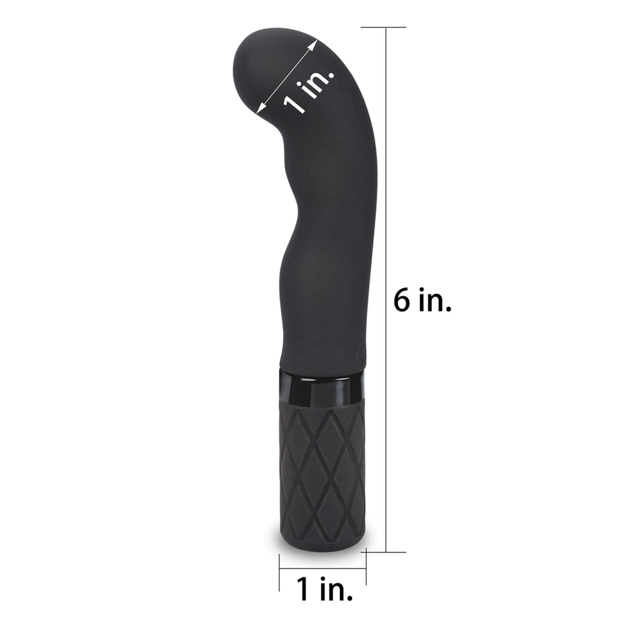 Вібратор LoveToy O-Sensual G Intru, 15.2 см (чорний)