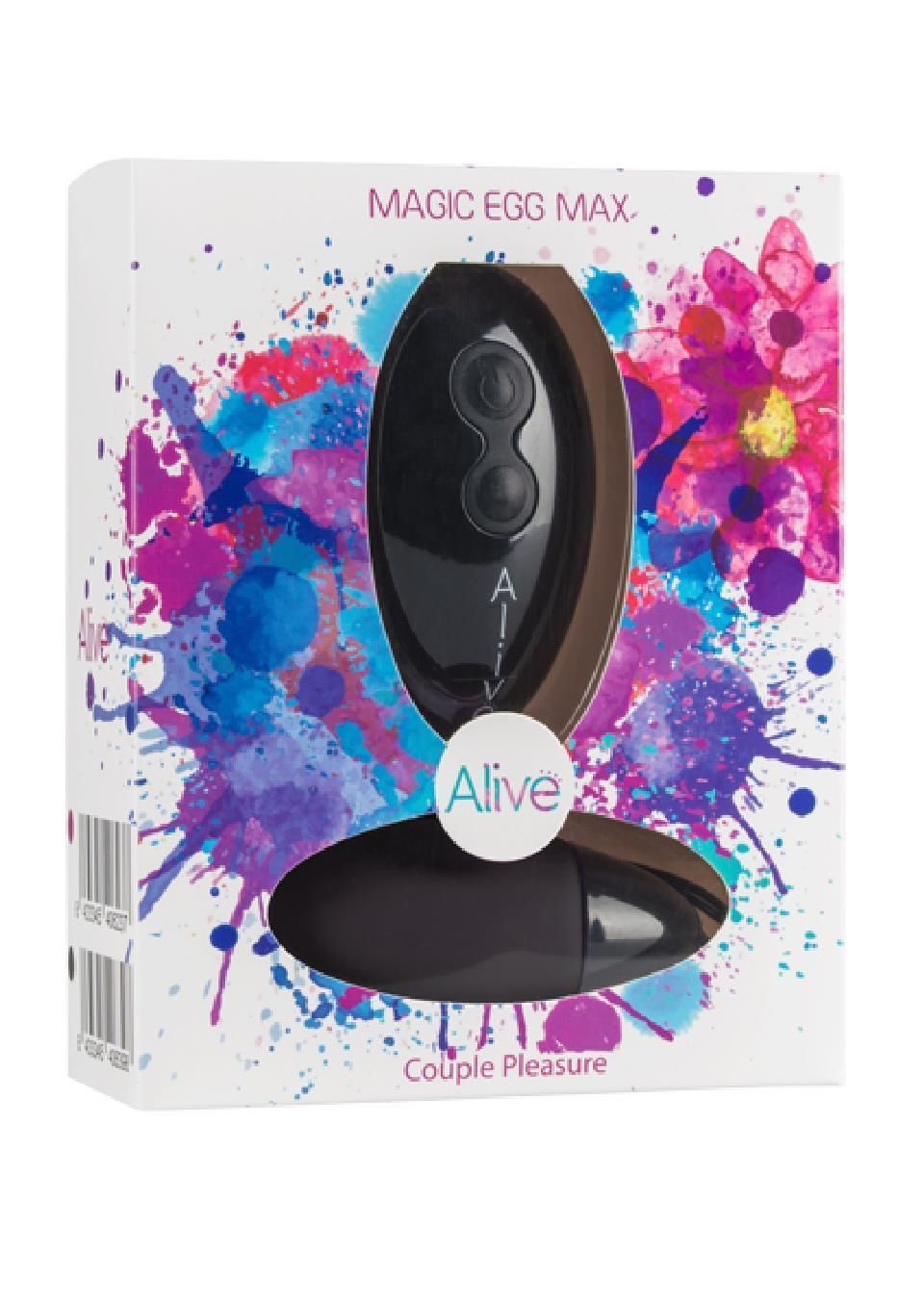 Виброяйцо Alive Magic Egg Max Couple Pleasure, 8.3 см (черный)
