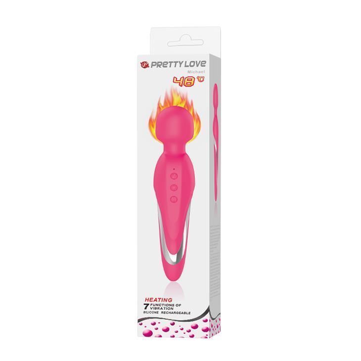 Вібратор Pretty Love Micheal Heat, 21 см (рожевий)