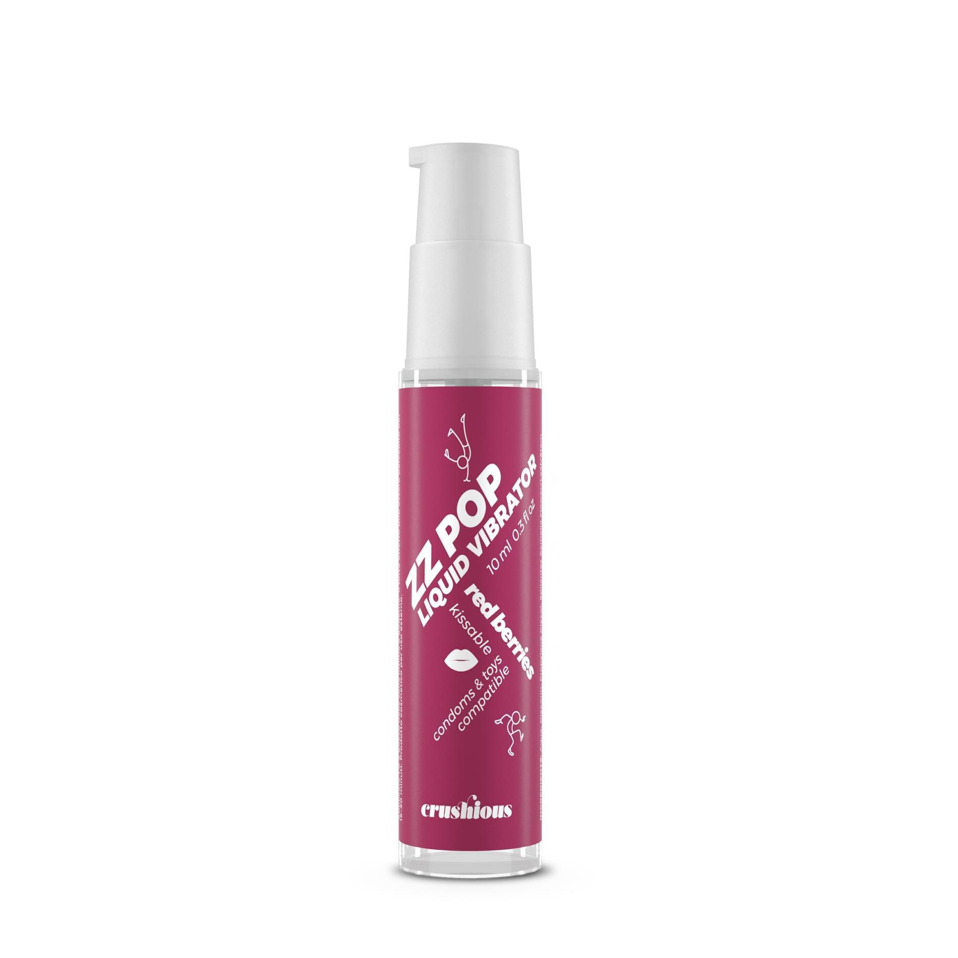 Жидкий вибратор Crushious Zz Pop Red Berries, 10 мл