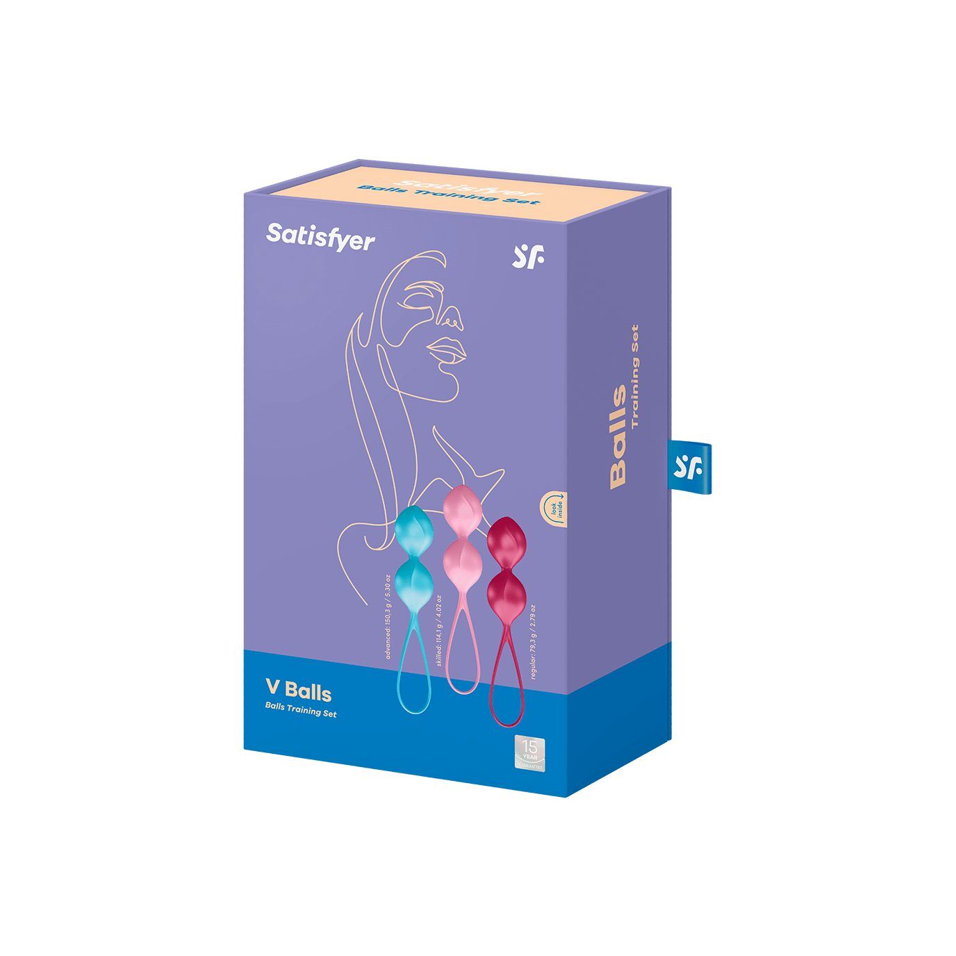 Вагинальные шарики Satisfyer V Balls C03, 3 шт (мульти)