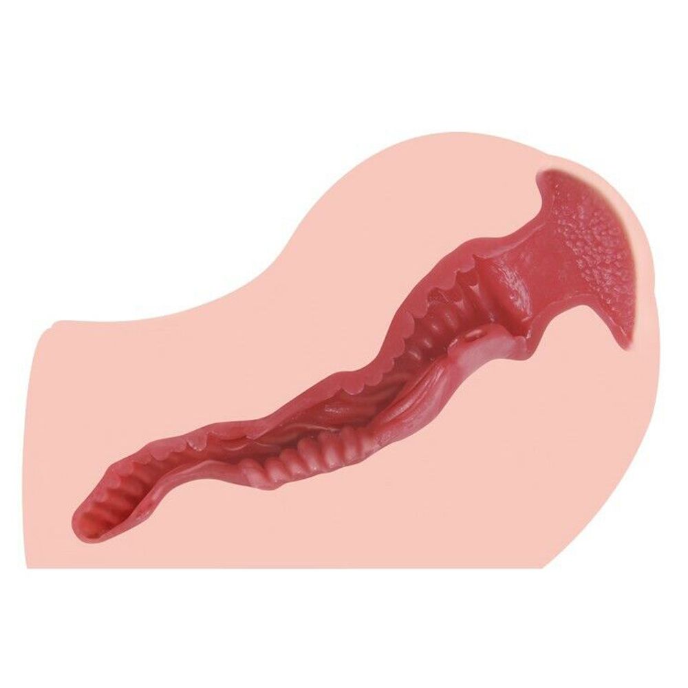 Kokos Angel.2 White & Oriental - Masturbator, W kolorze cielistym, 16 cm
