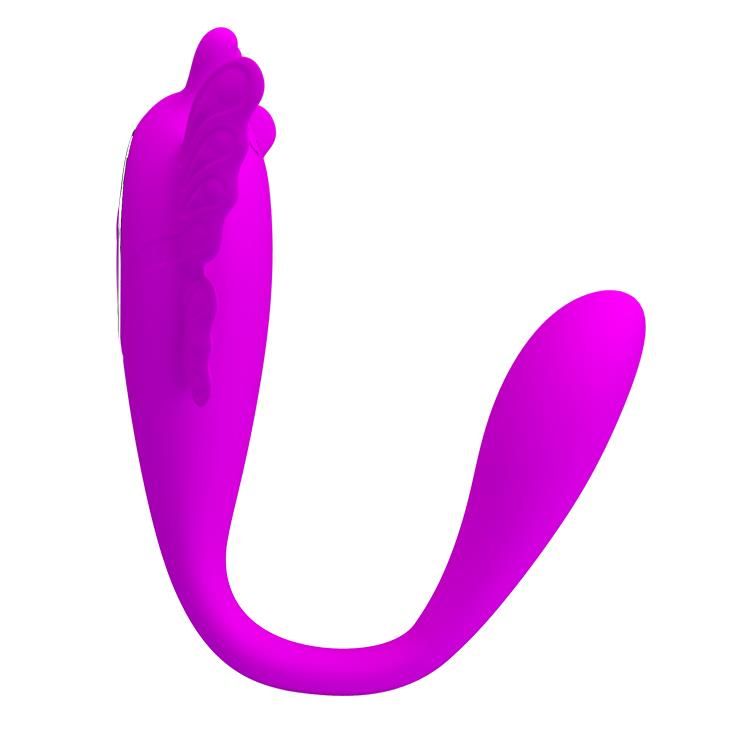Вібратор для пар Pretty Love Chimera RC Stimulator, 8.5 см (фіолетовий)