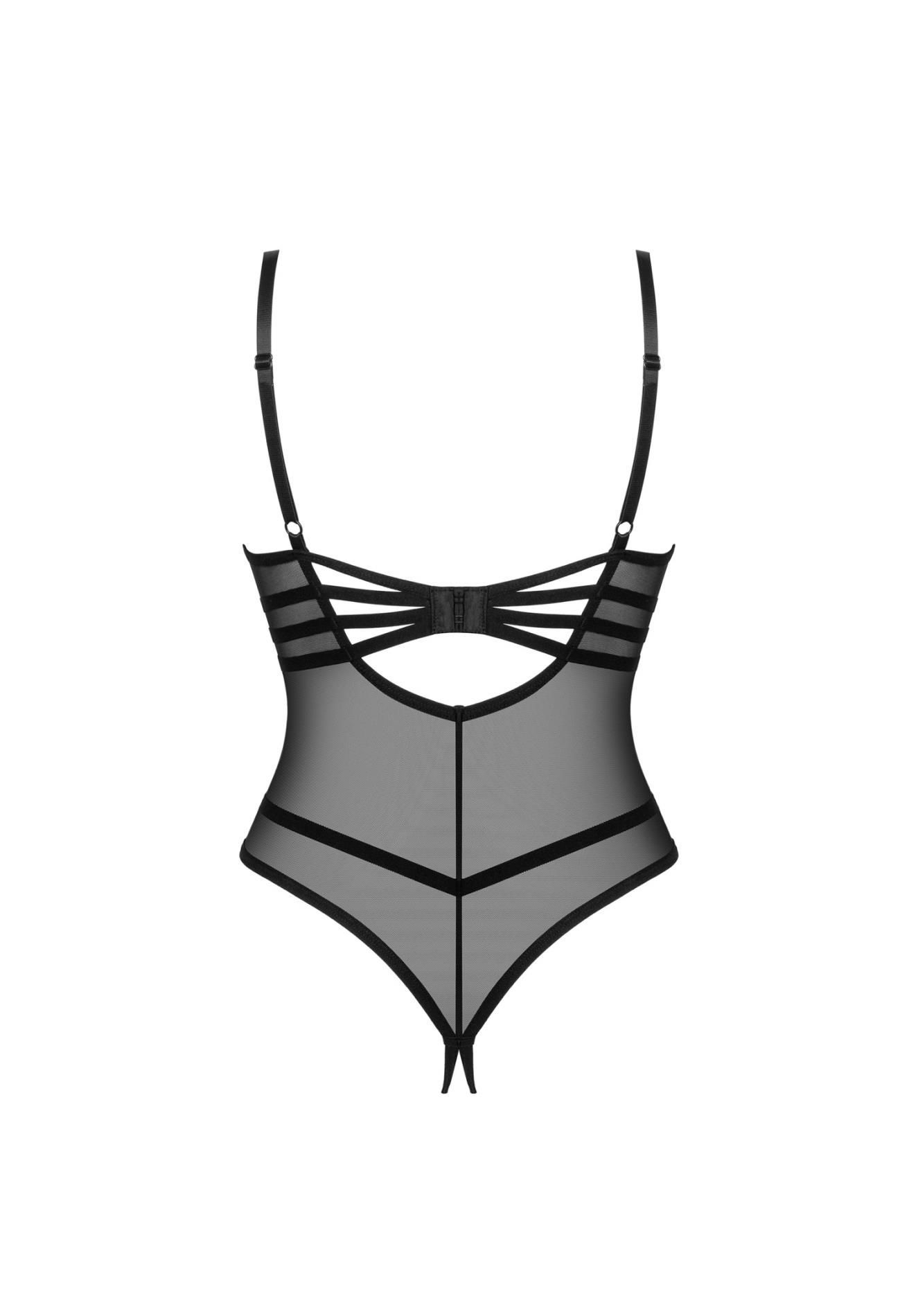 Боди Obsessive Roxelia, XS/S (черный)