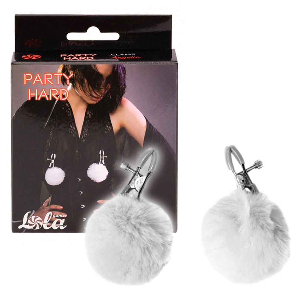 Зажимы на соски Lola Games Party Hard (белый)