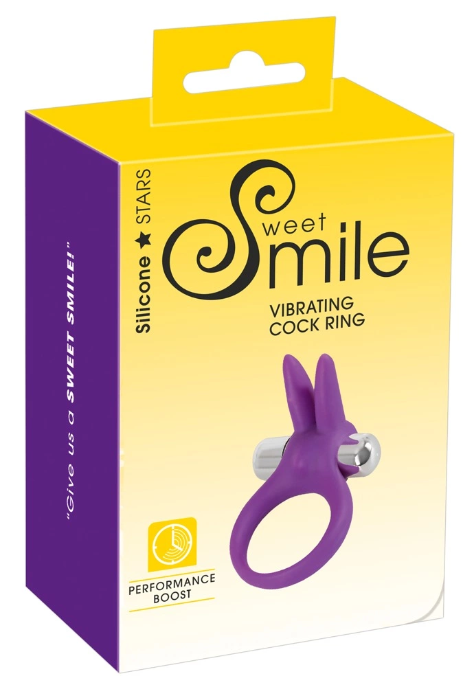 Эрекционное кольцо Sweet Smile Cock Ring Rabbit, 6.5 см (фиолетовый)