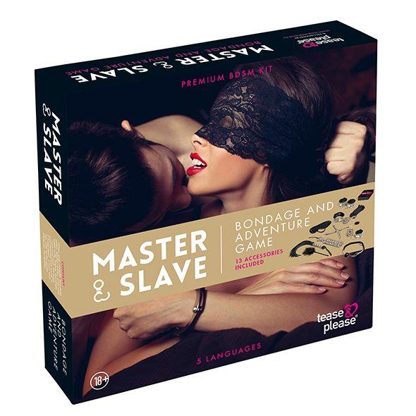 BDSM набір Tease & Please Master & Slave Bondage Game (бежевий)