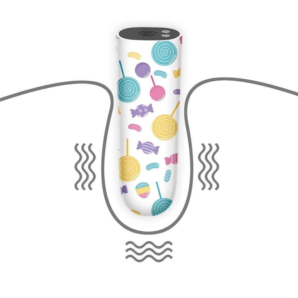 Вібратор для клітора LoveToy Lollipop Massager, 8,5 см (мульти)