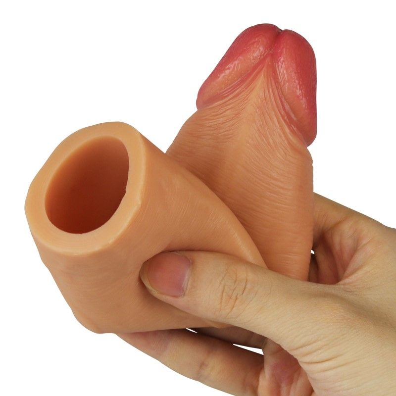 Насадка на пенис Add 1 Silicone Extender, 16.5 см (телесный)