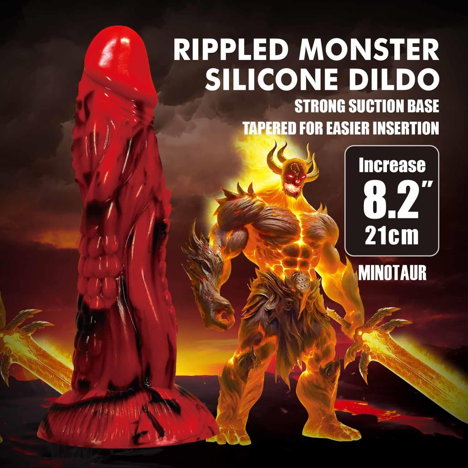 Фаллоимитатор Power Monsters Minotaur, 21 см (мульти)