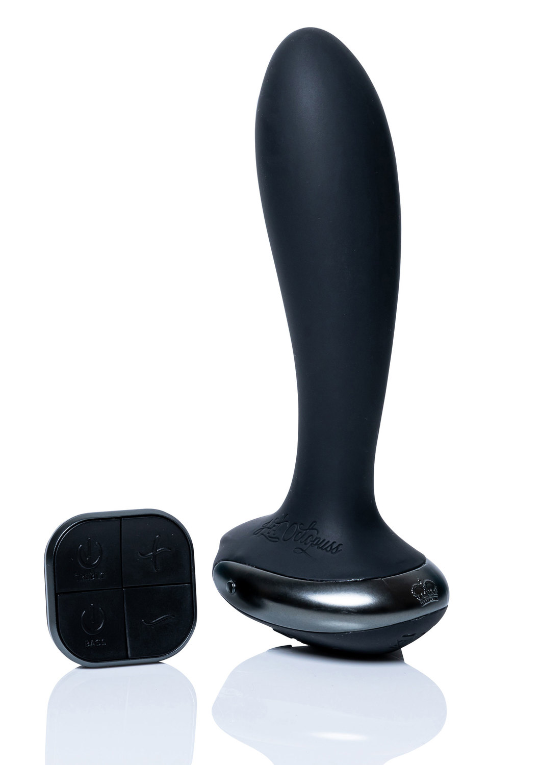 Korek analny Hot Octopuss Plex, 14 cm (czarny)