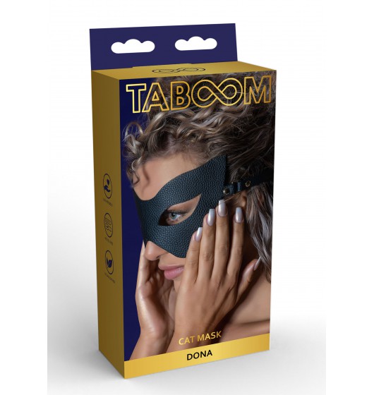 Маска на глаза Taboom Dona Cat Mask, (черный)