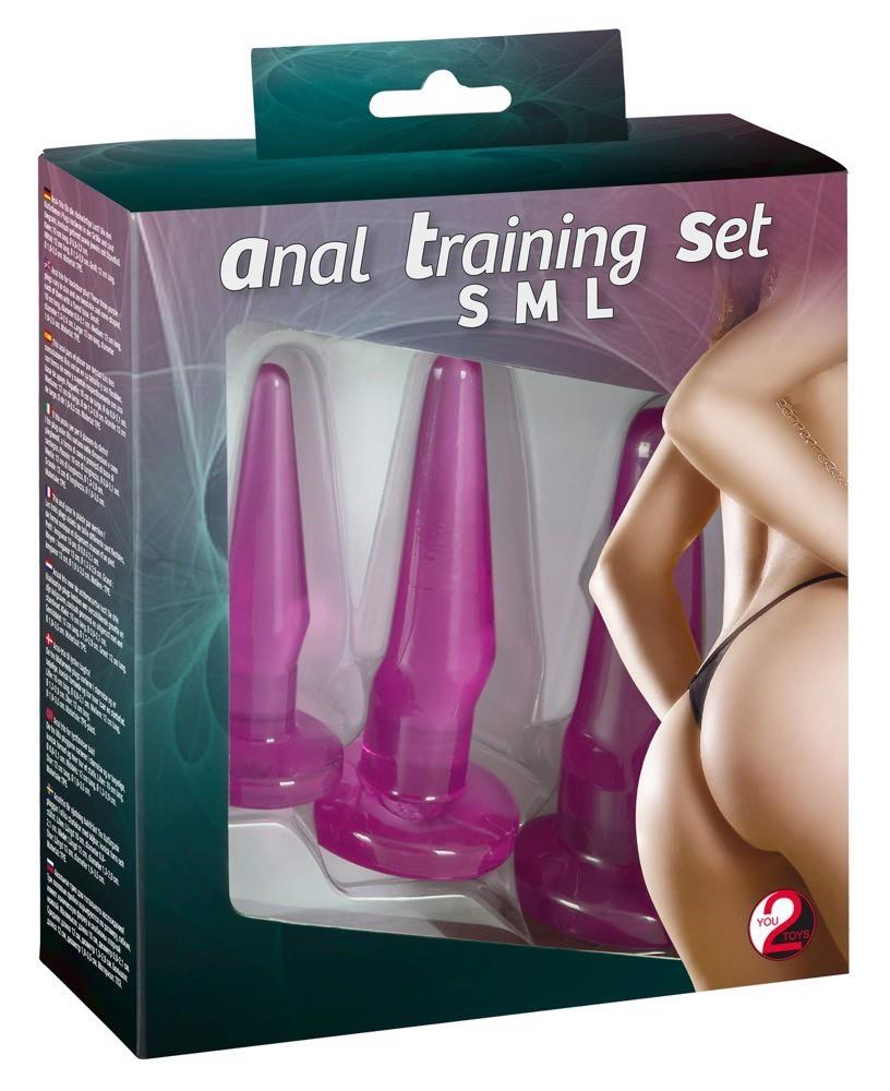 Набір анальних пробок Anal Training Set Lila, 3 шт (фіолетовий)