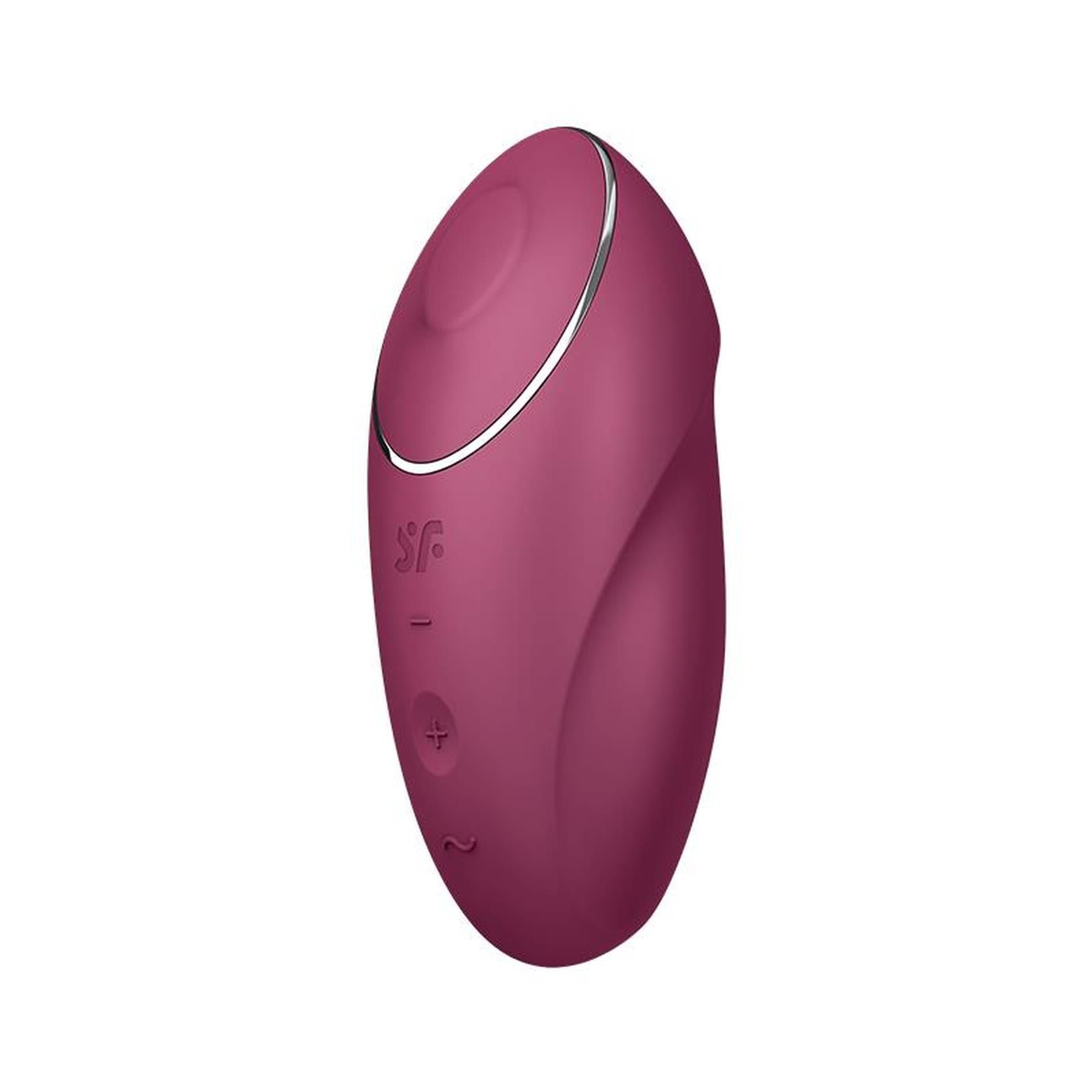 Вибратор для клитора Satisfyer Tap & Climax 1, 11 см (бордовый)
